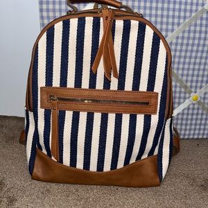 Striped Backpack